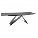 Стол обеденный SIGNAL WESTIN Ceramic Pietra Di Savoia серый/черный мат 160-240